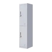 2-Door Vertical Locker for Office Gym Shed School Home Storage