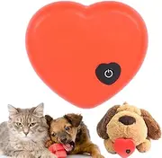 Rukjmqi Heartbeat Simulator - Soothing Puppy Heartbeat Toy Realistic,Portable Dog Toy, Calming Cat Toys, Lightweight Puppy Toys for Sleep Aid, Stress Relief, Training