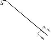 Toddmomy Iron Material Ground Insert Pole Shepherd Hook for Garden Beautify Pathways Streetlamp Hanger