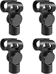 uxcell 4Pcs Universal Microphone Mic Clip Holder for 17mm Mic Stand Handheld 15mm Thread Dia