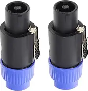 OSALADI 2sets Professional Audio Plugs Speaker Plugs Insulated Ring Terminals Wiring Kit 2pcs*2