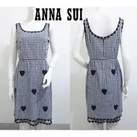 在飛比找蝦皮購物優惠-☆一身衣飾☆ 美國品牌【ANNA SUI 安娜蘇】黑白格紋 