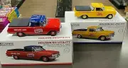 HOLDEN EH UTE AMPOL & GOLDEN FLEECE HERITAGE COLLECTION 1:18 SCALE MODEL CARS