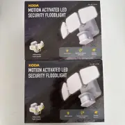 2Pack - KODA Motion Activated LED Security Flood Light 3600 Lumens WIRED