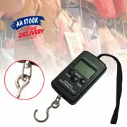 40KG Digital Travel Fish Luggage Postal Hanging Scale Electronic Hook Weigh AU