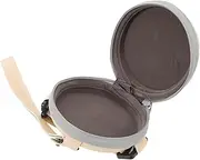 [Minkissy] Box Foldable Sunglass Case Portable Round Eyewear Storage with Zipper Closure Lightweight and Durable Glasses Container for Women for Sunglasses and Glasses