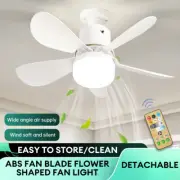 LED Ceiling Fan with Dimmable Light Remote Control 3-Speed Bedroom Living Room