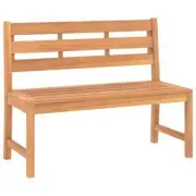 Wooden Garden Bench Outdoor Patio Seater Chair with Back Rest Seat Solid Wood