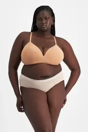[Bonds] Bonds Women's Cotton Cottontails Midi Brief in Base Blush Size: 14 14 Base Blush