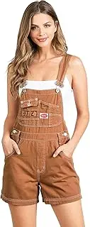 [Revolt by Palomares] Revolt Women's Juniors Classic Twill Short Overalls