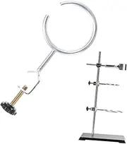CIYODO Iron for Laboratory Test Equipment Small Flask Clip Accessories and Reliable Retort Ring for Experiments and Labs