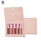 FAMOTY 5 Lip Gloss Set Non Stick - Matte Lipstick 5 Lip Glaze Set T8A0