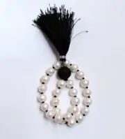 Natural Fresh Water Pearl Hand japa mala 103 Carat Mala Meditation Mala 27 beads