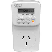 HPM 24Hr 7 Day Digital Power Point Electrical Timer with Battery Back Up