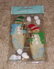 EK Success Jolees Dimensional Embellishment ~ Wooden Snowmen