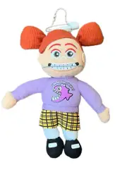 Disney Sea Nemo Dory Darla Plush Girl Badge 6" Keychain Clip on Stuffed NEW