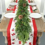 6 Ft Real Touch Christmas Garland Indoor with Pine Cone,Thick and Lush，So