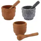 Herbs Grinder Mortar Bowl Pestle Spice Crusher Guacamole