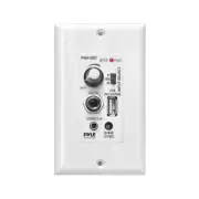Pyle Bluetooth Receiver Wall Mount in-Wall Audio Control with Built-in Amplifier