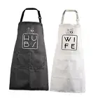 Husband Wife Apron Set Hubs Wife Apron Wedding Gift for Hubs+wife Apron-sets