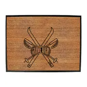 Powder Monkeez Carve Diem - Funny Novelty Doormat Man Cave Floor mat