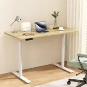 Electric Standing Desk Height Adjustable Sit Stand Desks White Oak