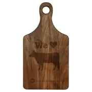 Personalized 13 1/2″ x 7″ Walnut Paddle Shape Cutting Board