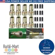 8PK CAT 1 Quick Hitch Adapter Bushings with Roll Pins - 3-Point Tractor Compatib