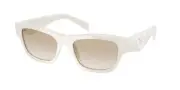 PRADA PR B09S 26A80M Powder Neutral Gradient Light Grey 52 mm Women's Sunglasses