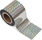 GWHOLE 45m x 5cm Reflective Ribbon Bird Scare Tape Reflective Scare Tape Double Sided Scare Ribbon for Birds