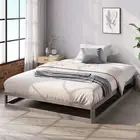 Zinus Metal Bed Frame Gun Metal Bed Base - Queen
