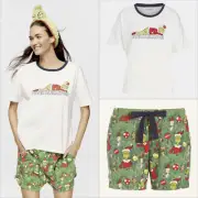 Peter Alexander Women's The Grinch Tee & Short Pyjama Set Various Sizes NWT