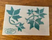 Crafter's Choice Plastic Ivy Leaves Pattern Stencil Ivy-3.5x5"-Unpunched