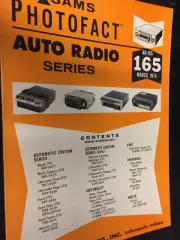 AR-165 SAMS AUTO RADIO PHOTOFACT AUTOMATIC CHEVY GMC UNIV WHITE NOS