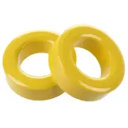 4X( 2 Pcs 33mm x 19mm x 11mm Yellow White Iron Core Ferrite Rings Toroid T1B5)