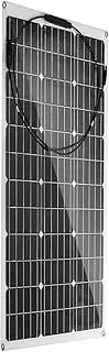 SISHUINIANHUA 500W/250W Solar Panel 18V Semi-Flexible Monocrystalline Solar Cell DIY Cable Waterproof Outdoor Car RV Rechargeable Power System,500w