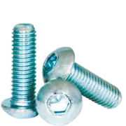 M4-0.70 x 30 mm Button Socket Caps, UNC 12.9 ISO 7380, Zinc-Bake Cr+3, FT, 25 Pk