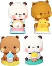 LUFEIS Bubu Dudu Bobble Figures, Pack of 4 Bubu and Dudu Figures
