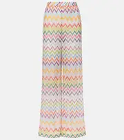 [Missoni] Missoni Zigzag palazzo pants UK 4 multicoloured