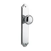 Iver Cambridge Door Knob on Shouldered Backplate Chrome Plated