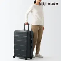 在飛比找momo購物網優惠-【MUJI 無印良品】四輪硬殼止滑拉桿箱75L(行李箱)(共