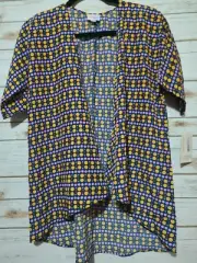 NWT LuLaRoe Girls BIANKA Kimono Size 3 Silky Multicolor Polka Dots Super Cute!