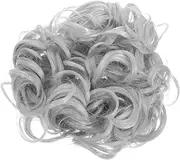 BATHVEVE Elegant Ponytail Wig Curly Bun Hair Extensions Fake Bun Hairpiece Hair Pieces for Women