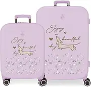 [Enso] Beautiful Day Purple Cabin Suitcase