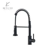 Black Kitchen Faucet, Pull-Down Sprayer, Single Handle, Dual Function