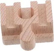 Learning Toy Wooden Train Track Accessories Short Straight Rails Compatible Wooden Train Cars Bridges