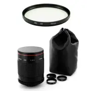 Albinar 500mm f8 Mirror Lens for Nikon D5100 D7000 D200 D100 D80 D70s D80 D3200
