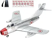 Generic 1/48 Scale Airplane Model, DIY Craft Birthdays, Assemble Fighter Jet Decoration, Style C