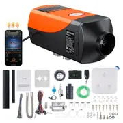 Bluetooth App Control Diesel Air Heater, 12V 2KW Diesel Heater with Automatic Altitude Adjustment, Remote Control and LCD, Diesel Parking Heater for RV Trailer Camper Van Boat And Indoors
