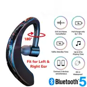 Wireless Bluetooth 5.0 Earpiece Headset Driving Trucker Noise Cancelling Earbuds